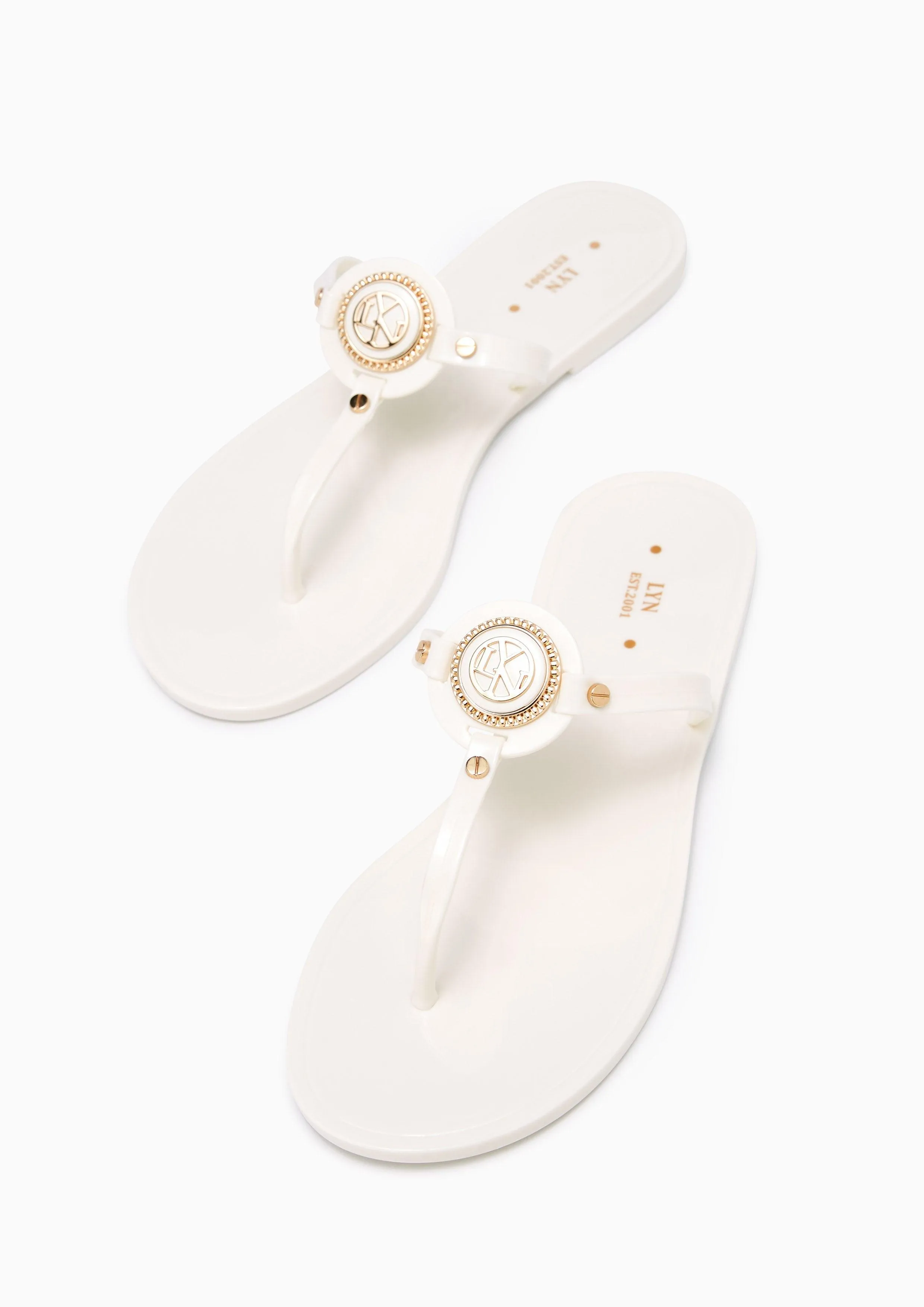 Best Loved Flat Sandals Off-White