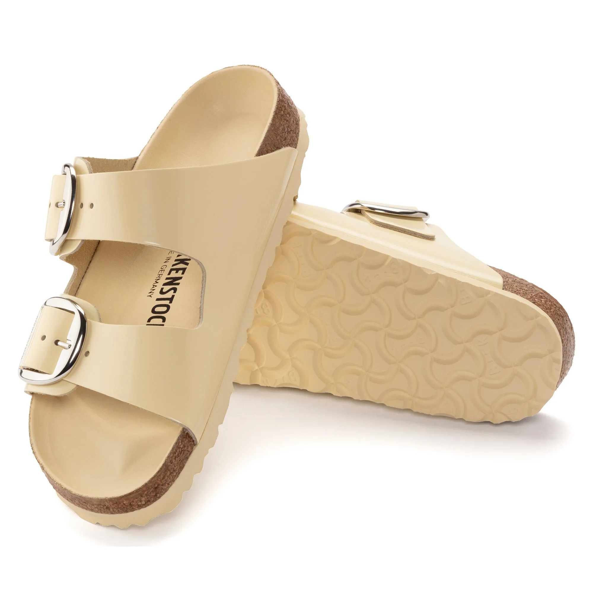 Birkenstock Arizona Big Buckle Natural Leather Patent Women's