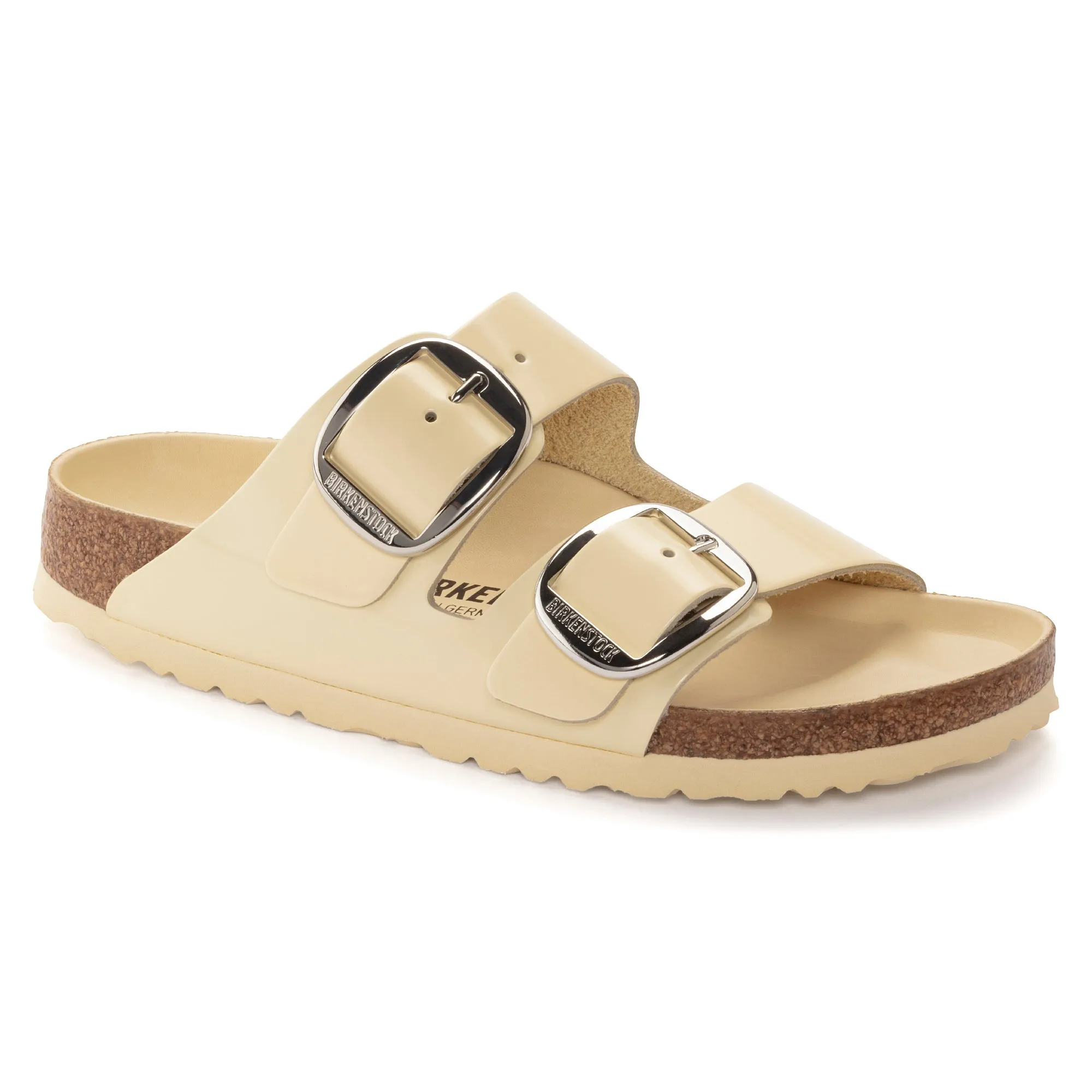 Birkenstock Arizona Big Buckle Natural Leather Patent Women's