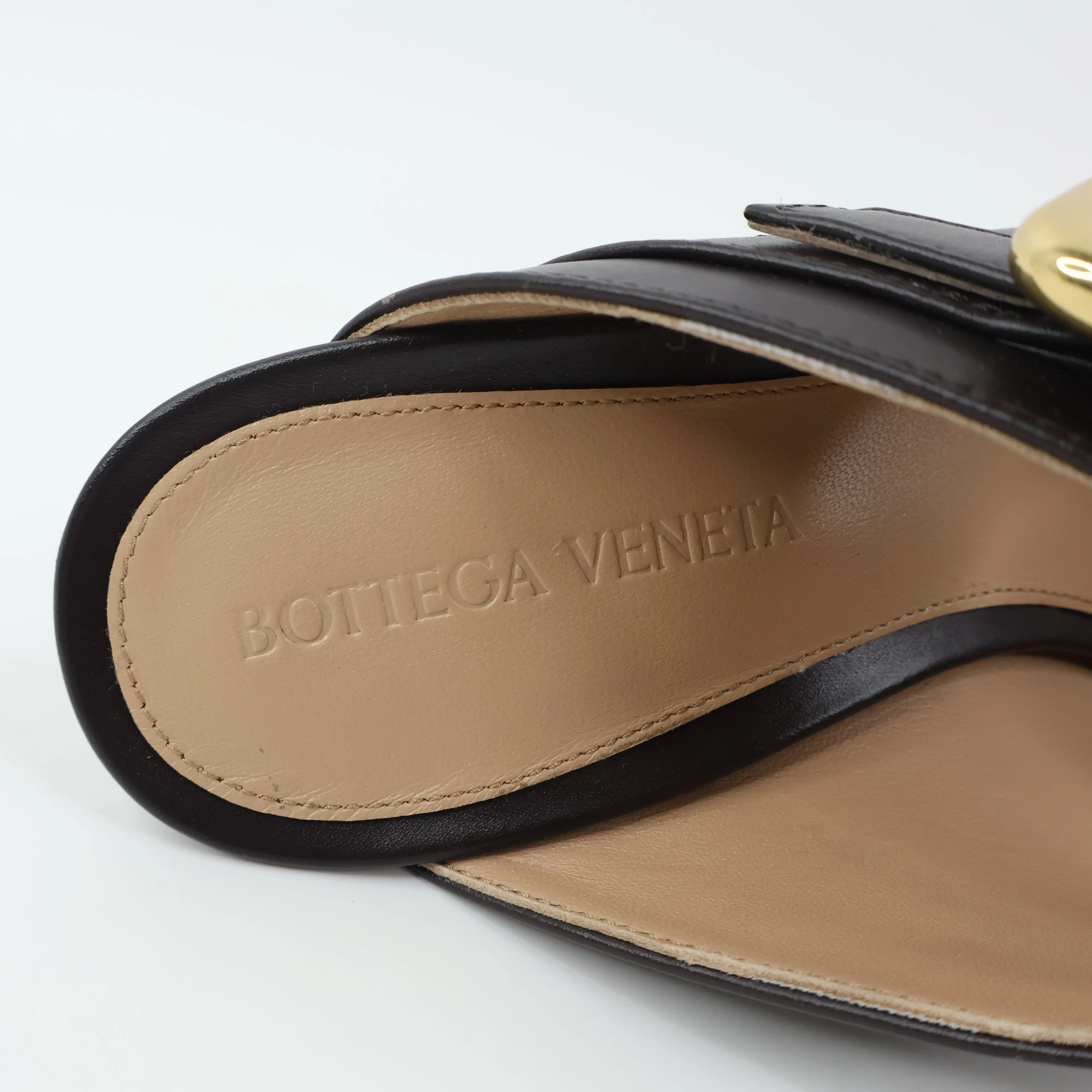 Bottega Veneta Stretch Buckle Mule Sandal 36