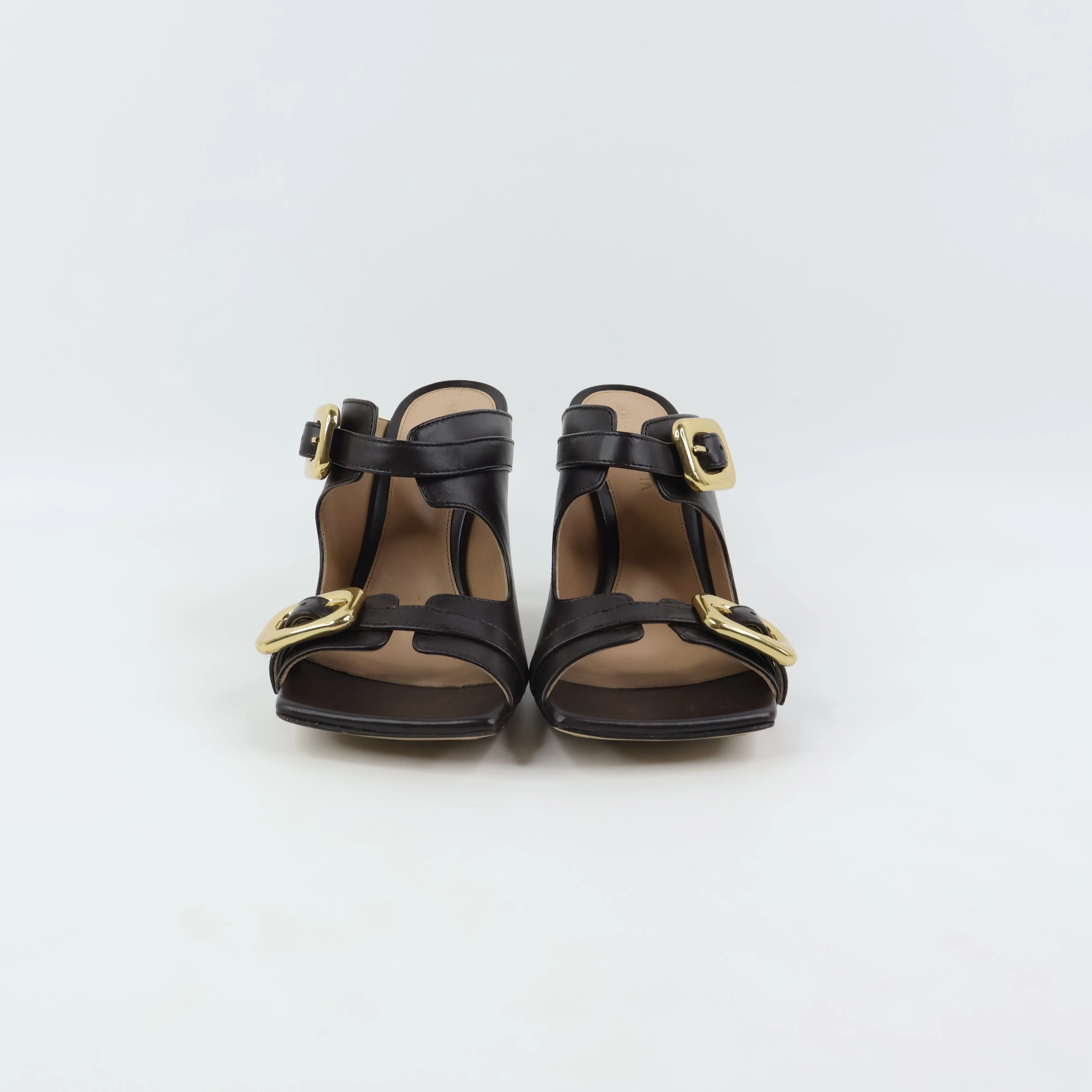 Bottega Veneta Stretch Buckle Mule Sandal 36