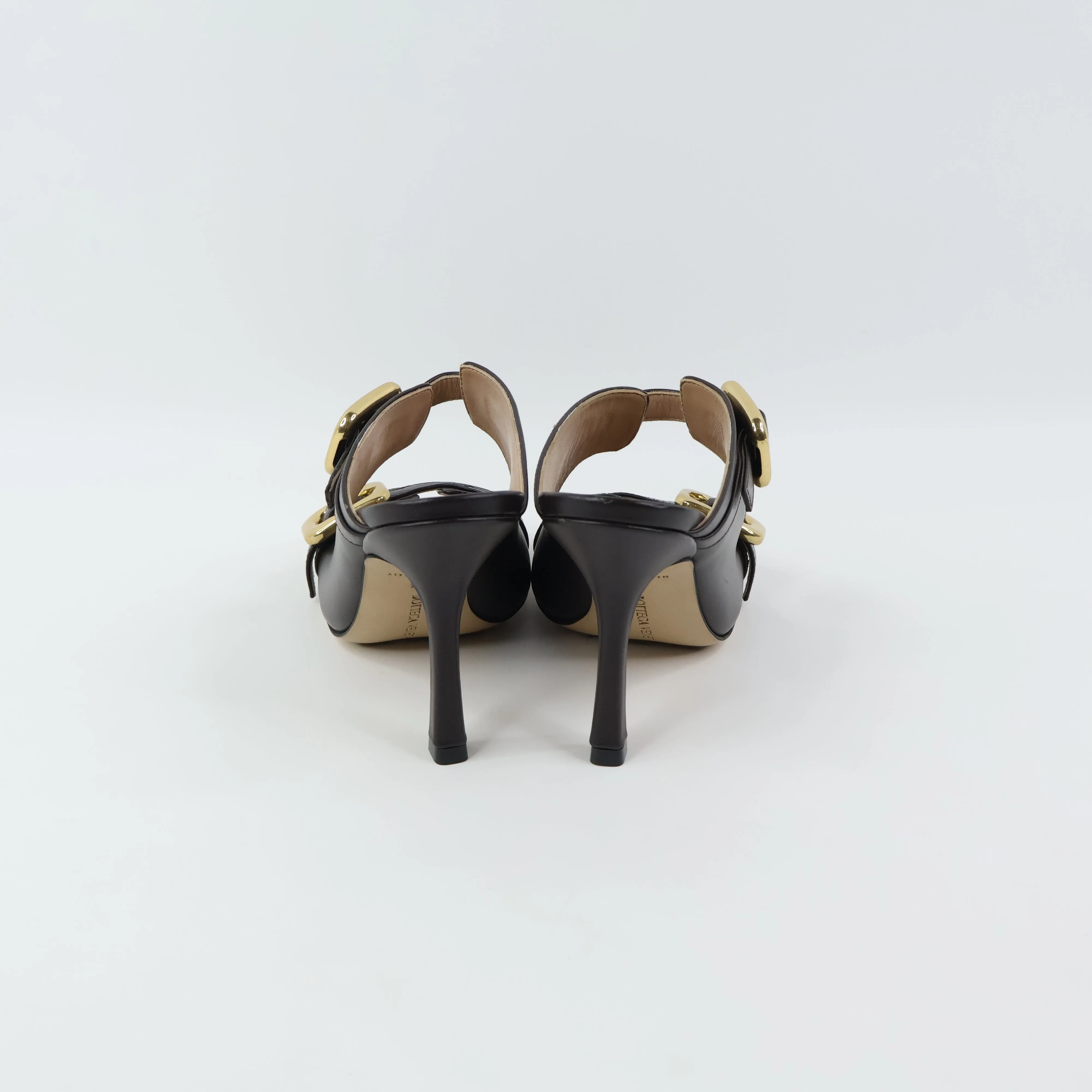 Bottega Veneta Stretch Buckle Mule Sandal 36