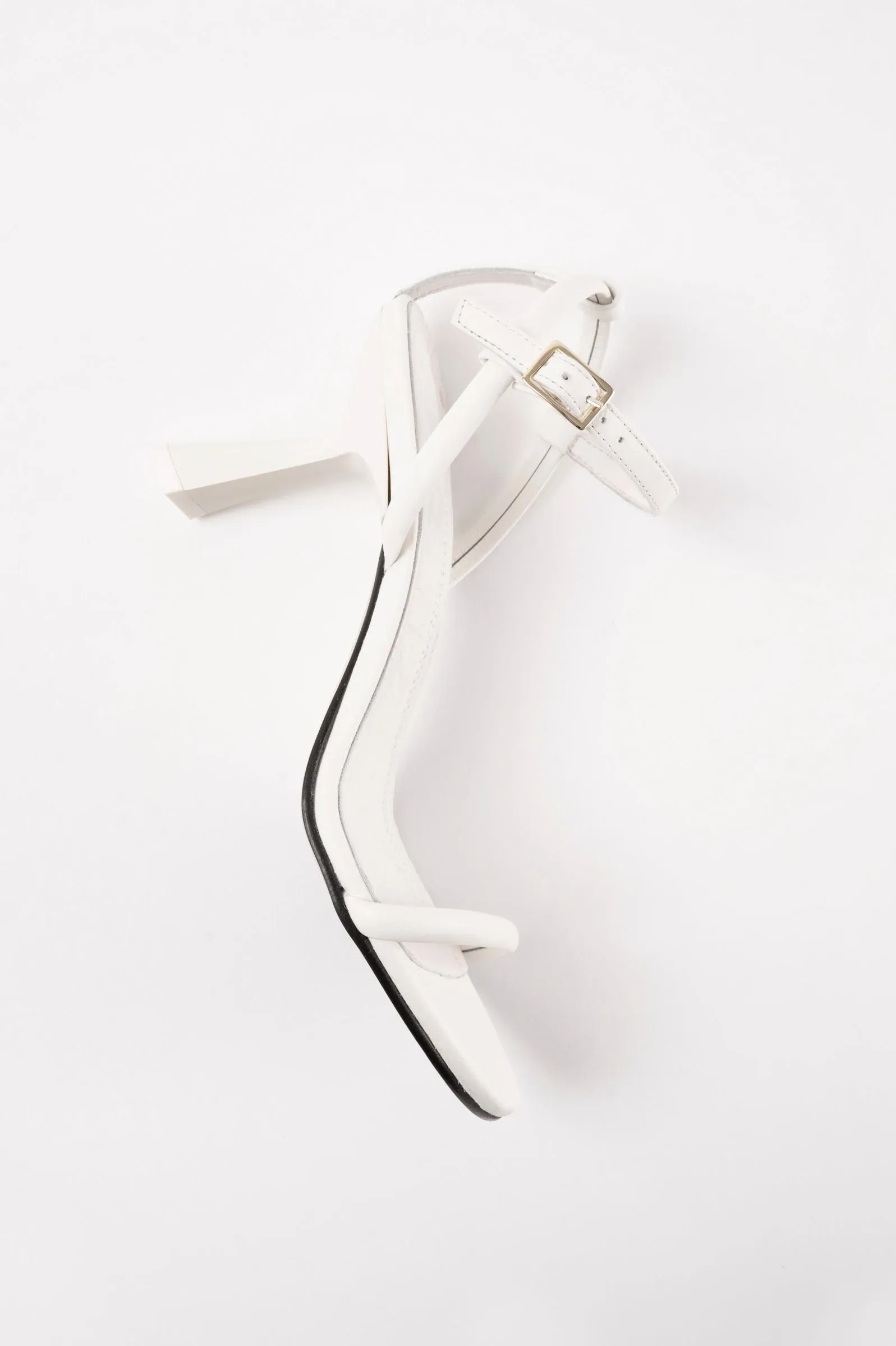 CAROLINA - White Leather Sandals