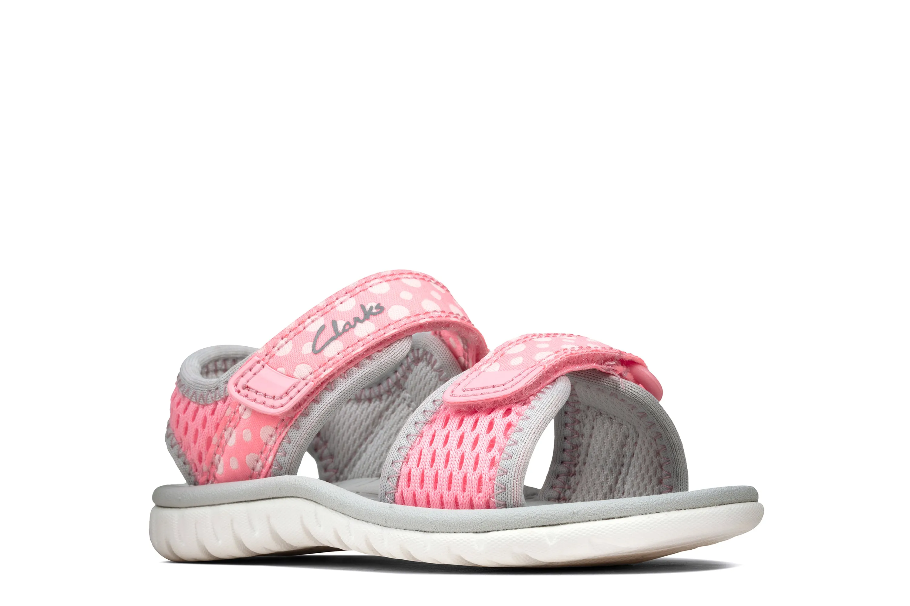 Clarks Surfing Tide Girls Pink Combi Sandal