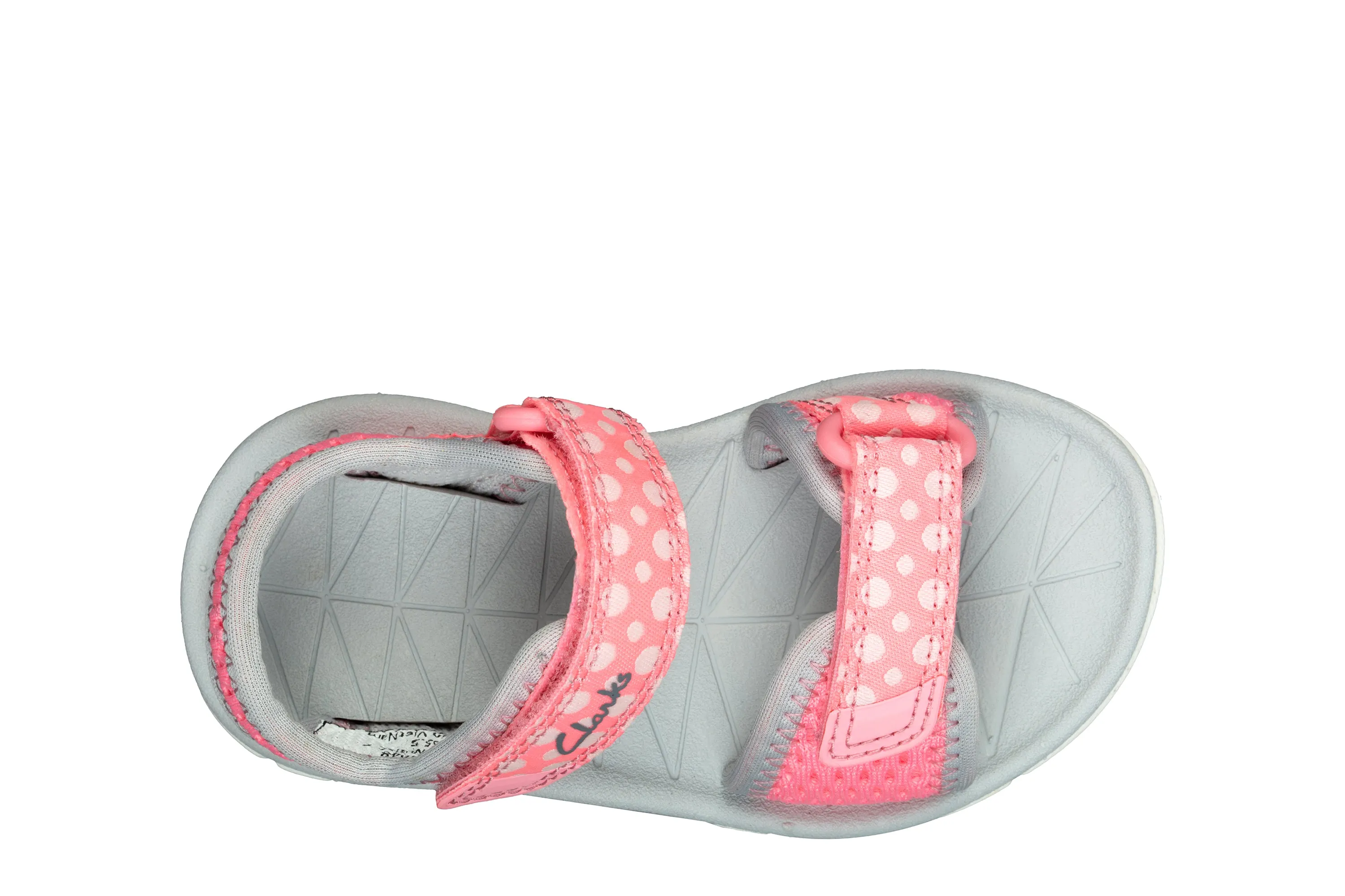 Clarks Surfing Tide Girls Pink Combi Sandal