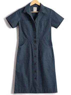 Classic Safari Dress in Dutch Blue