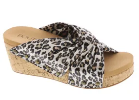 Corkys Women's Cheerful Wedge Sandal - Leopard 30-5394