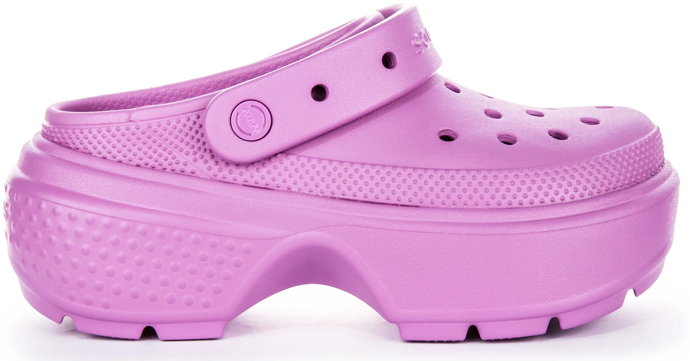 Crocs Stomp Clog In Pink Platforms