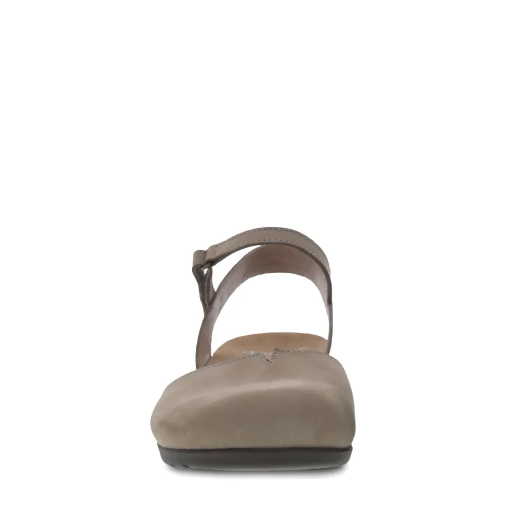 Dansko Women's Rowan Closed Toe Sandal in Stone