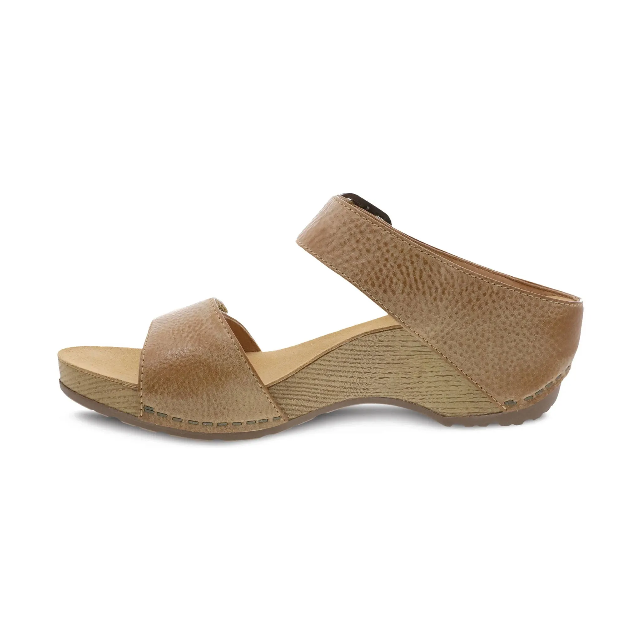 Dansko Women's Tanya Sandal - Tan Milled Burnished