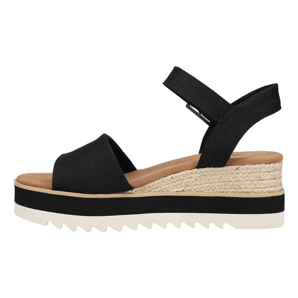 Diana Canvas Platform Espadrille Wedge Sandals