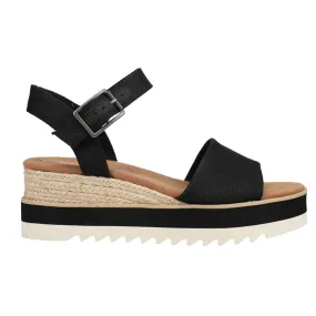 Diana Canvas Platform Espadrille Wedge Sandals