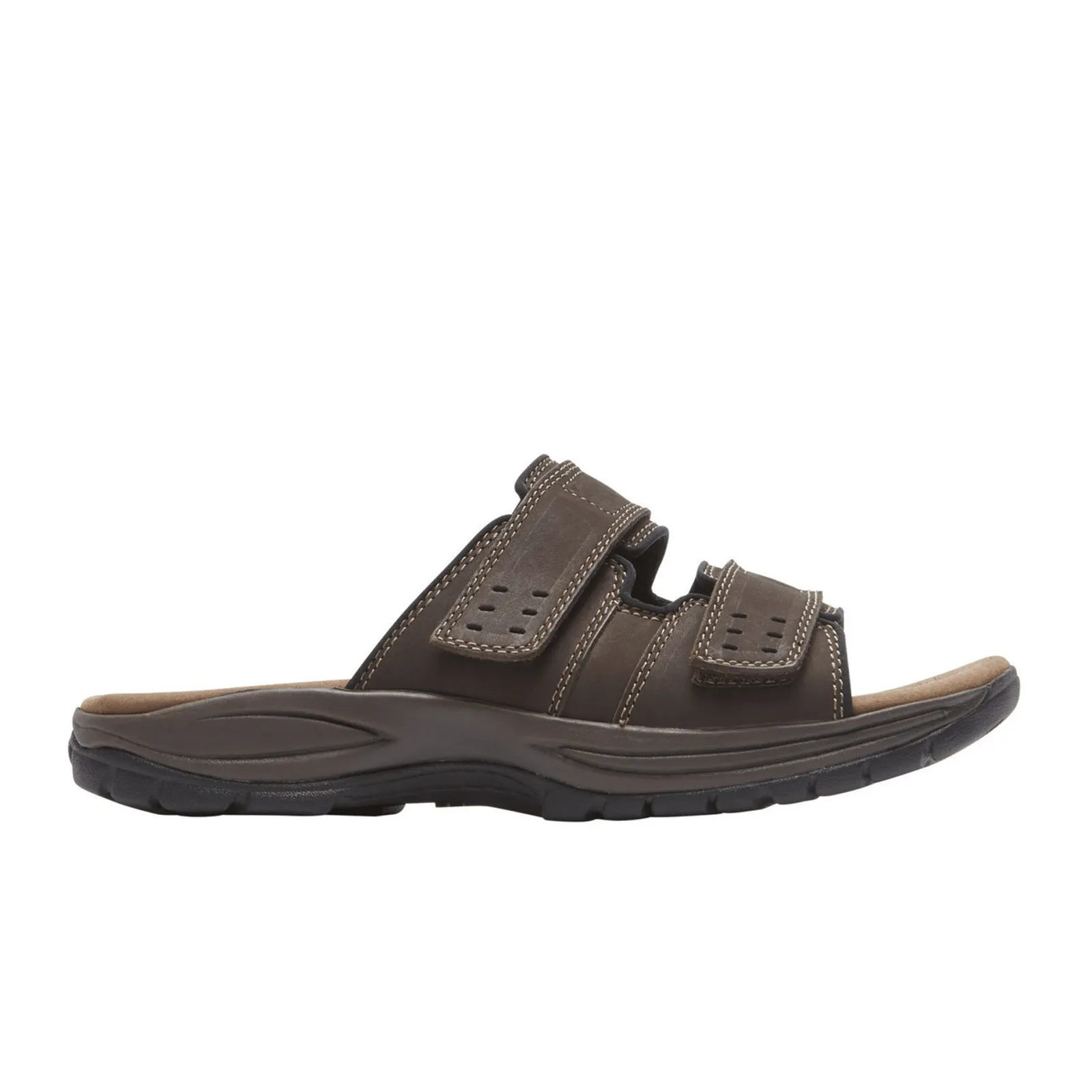 Dunham Newport Slide Sandal (Men) - Dark Brown