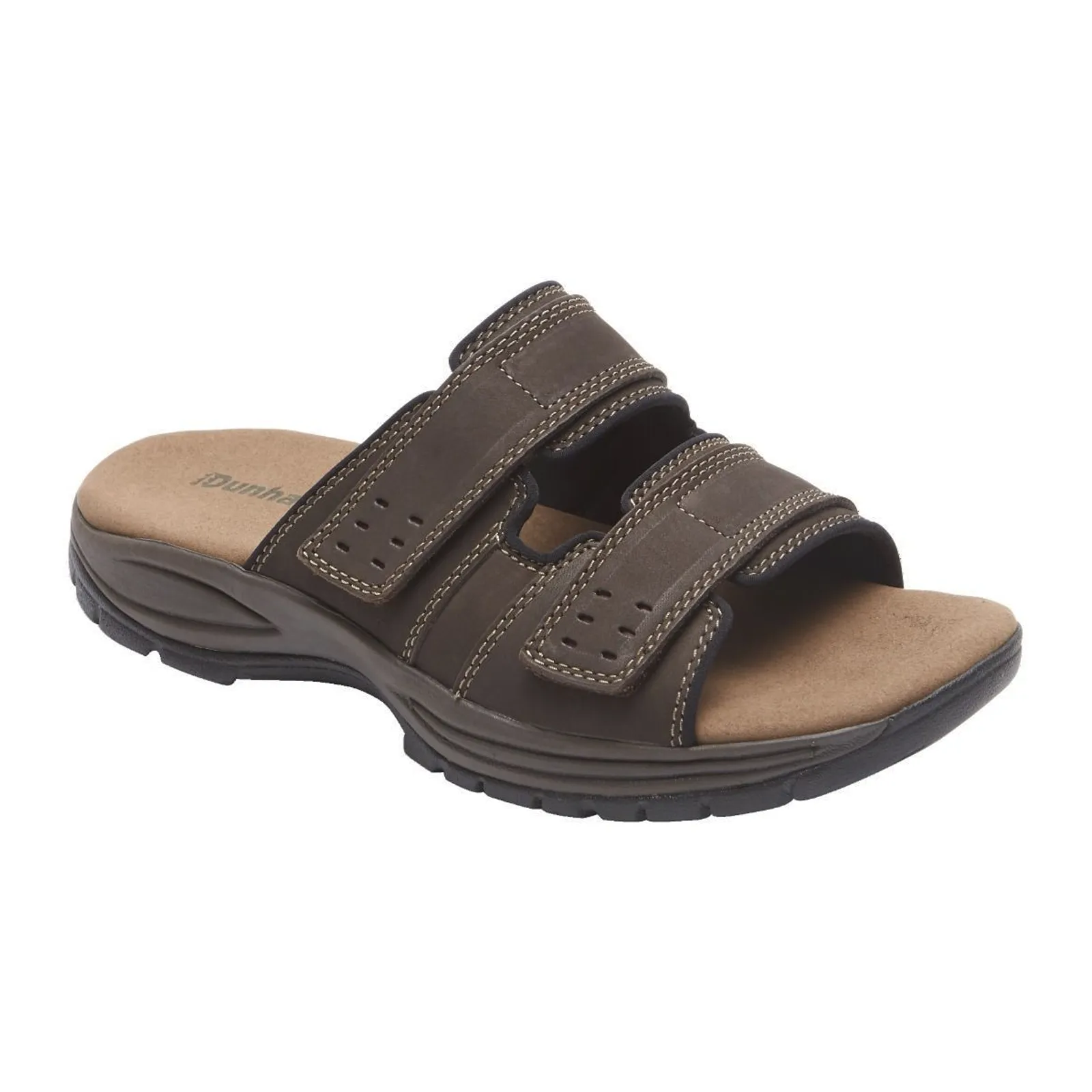 Dunham Newport Slide Sandal (Men) - Dark Brown