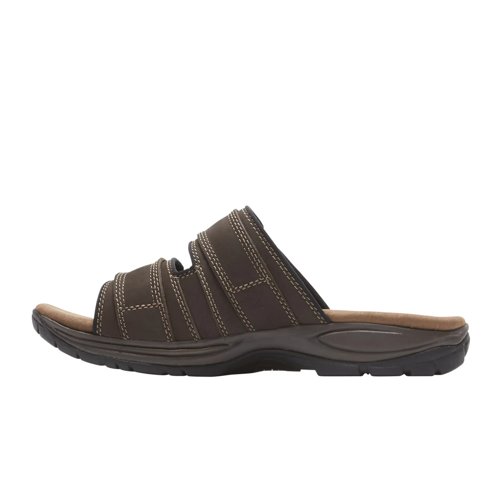 Dunham Newport Slide Sandal (Men) - Dark Brown