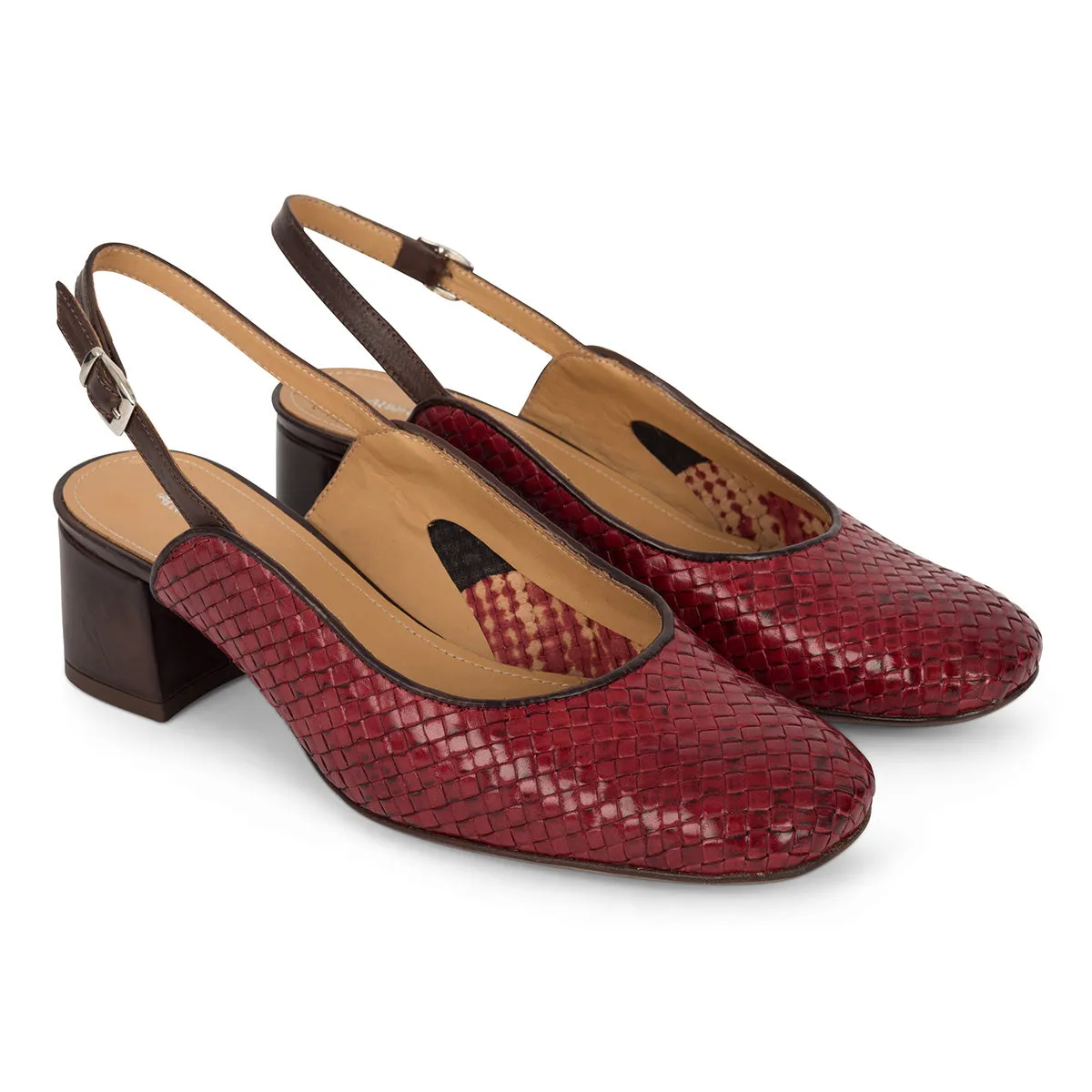 DUNIA 80023<br>Cherry brown slingback