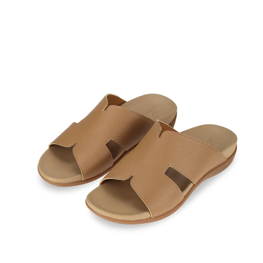 [Extra 20% off at cart] Men Classic H-Strap Leather Sandals