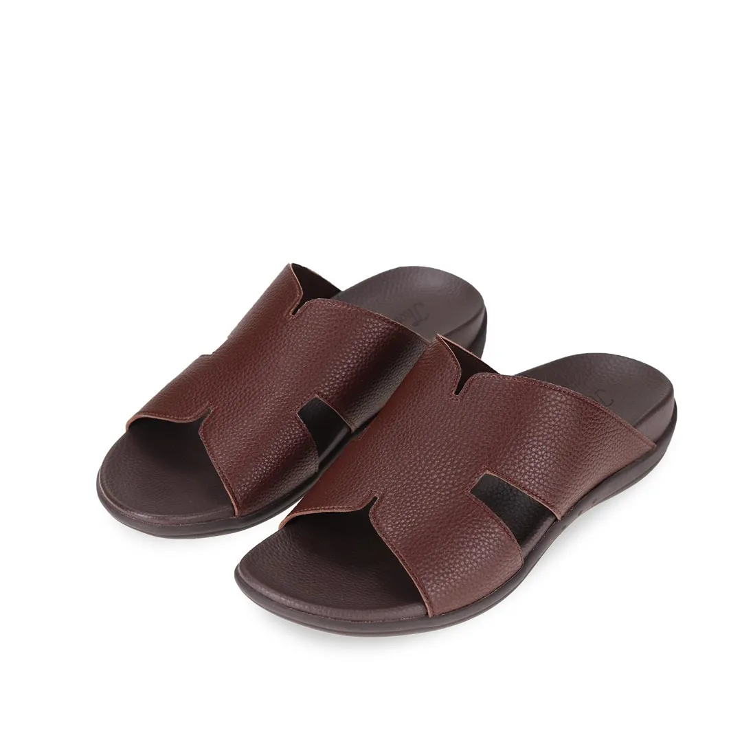 [Extra 20% off at cart] Men Classic H-Strap Leather Sandals