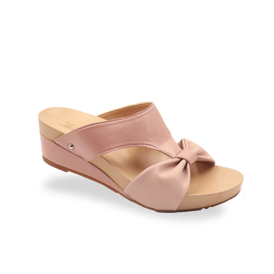 [EXTRA 20% off at cart] Ribbon Bow Low Wedge Sandals