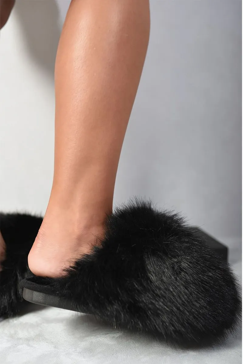 Fluffy Faux Fur Winter Slippers