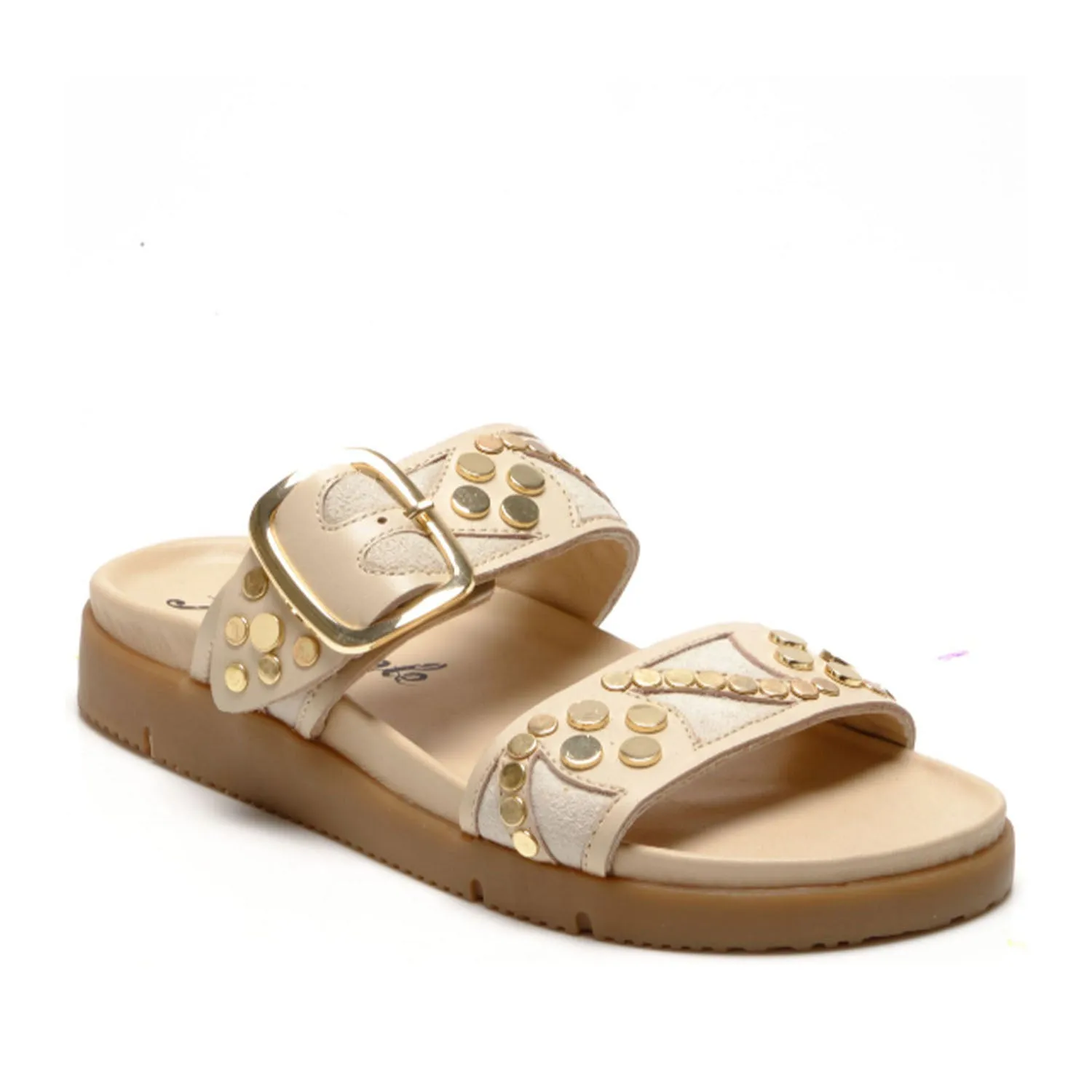 Free People Women's Revelry Studded Sandal in Plaster