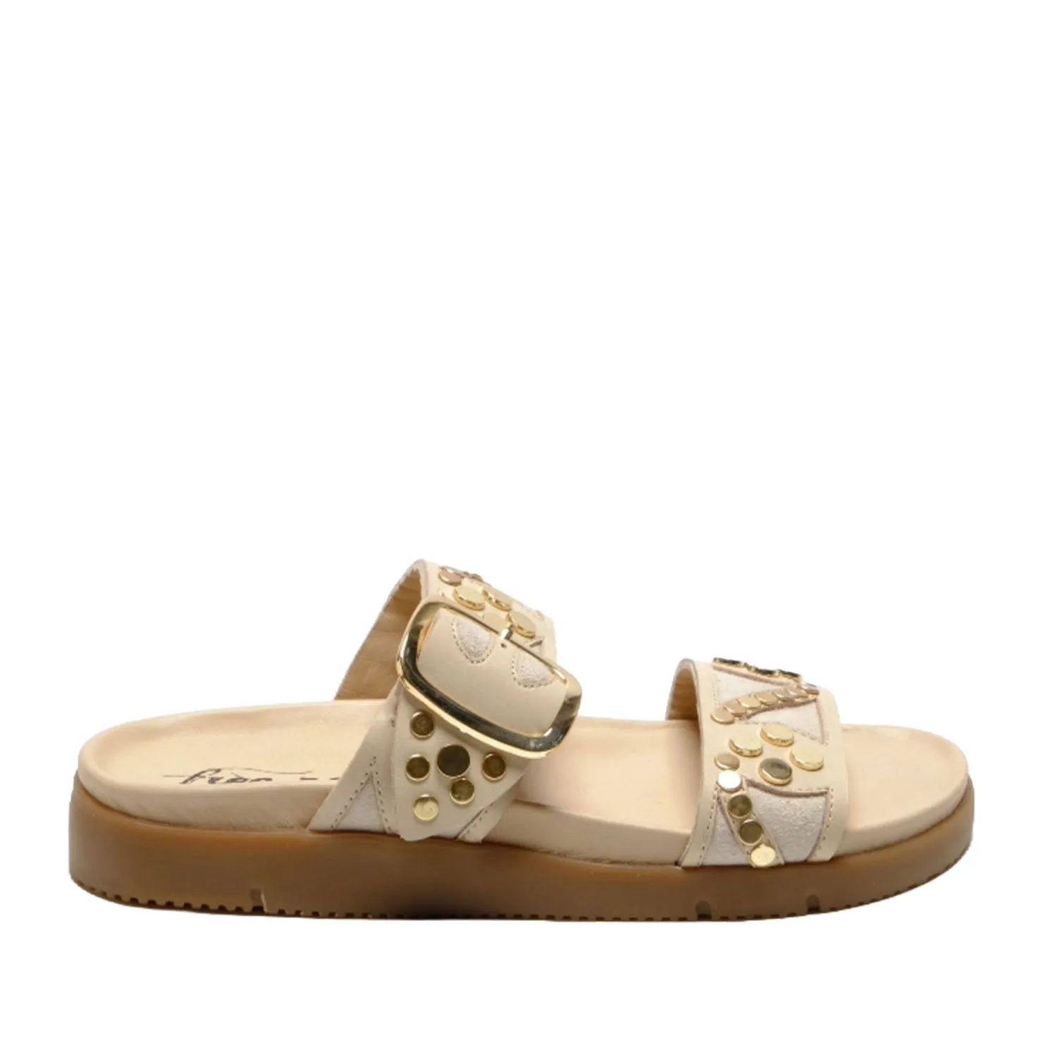 Free People Women's Revelry Studded Sandal in Plaster