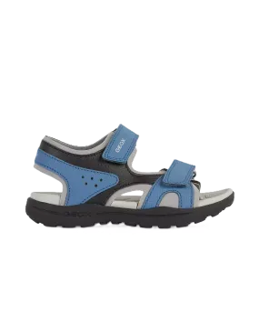 Geox Vaniett Blue Black Open Toe