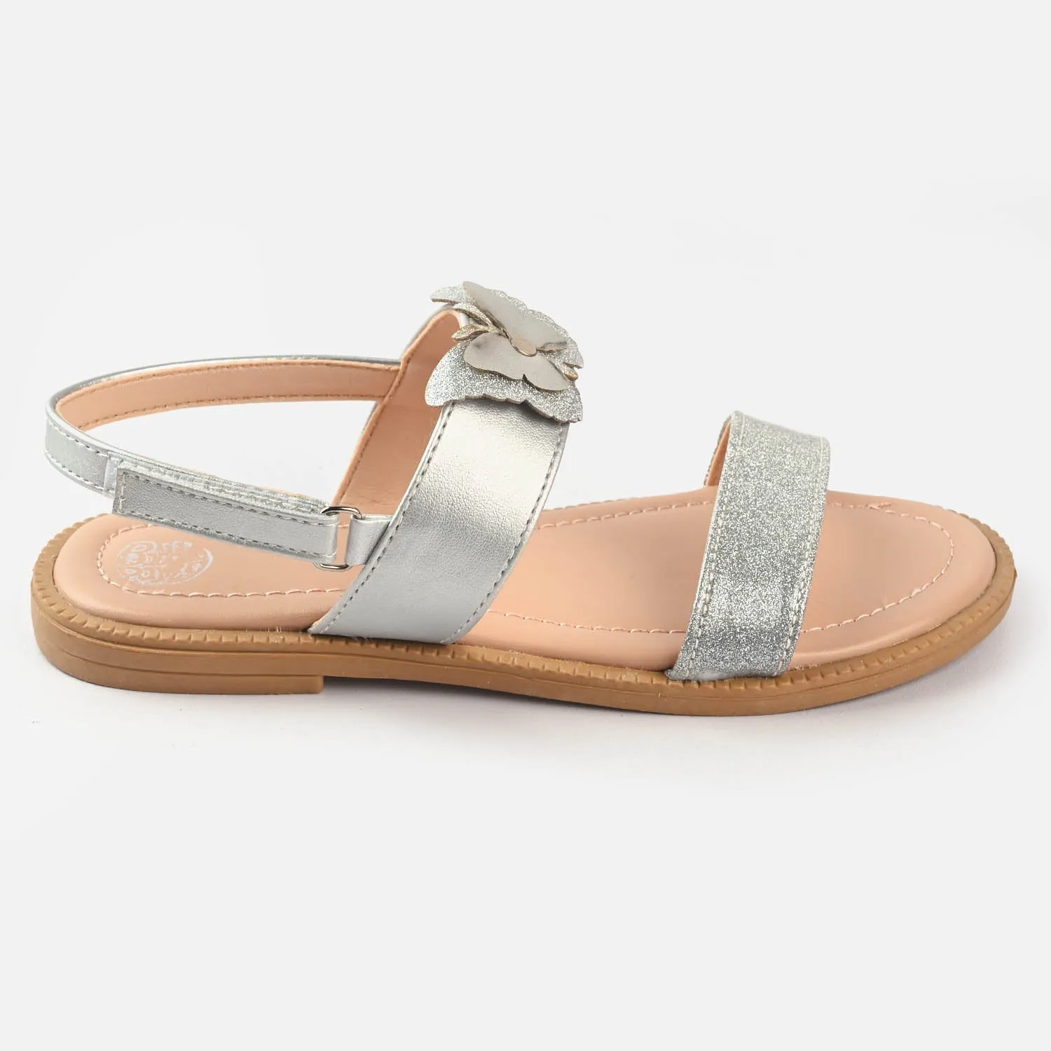 Girls Sandals 1284-SILVER