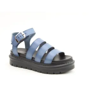 Heavenly Feet Saffron Ladies Denim Vegan Buckle Sandals