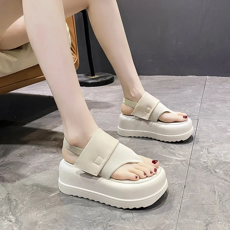 Joskaa 2024 New Chunky Flat Sandals