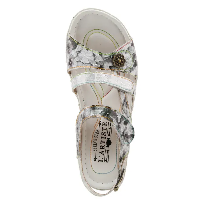 L'Artiste by Spring Step Women's Sumacah Sandal - Silver Multi