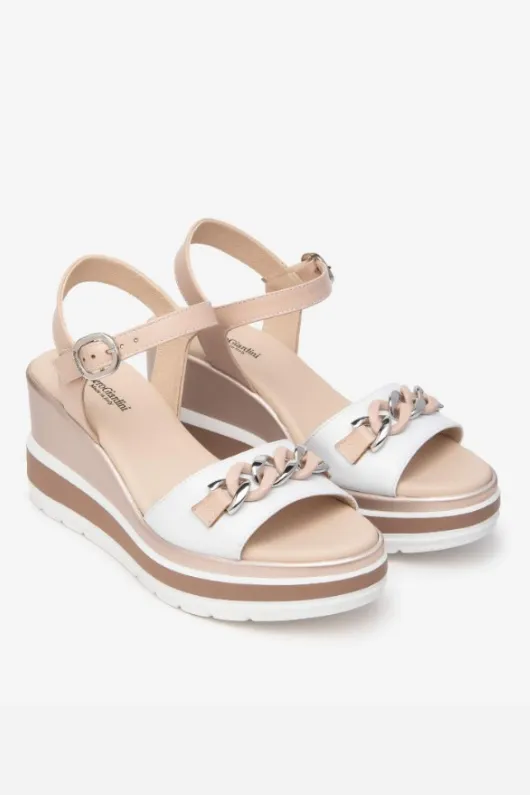 Leather Wedge Sandal