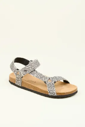 Leopard Strap Sandals