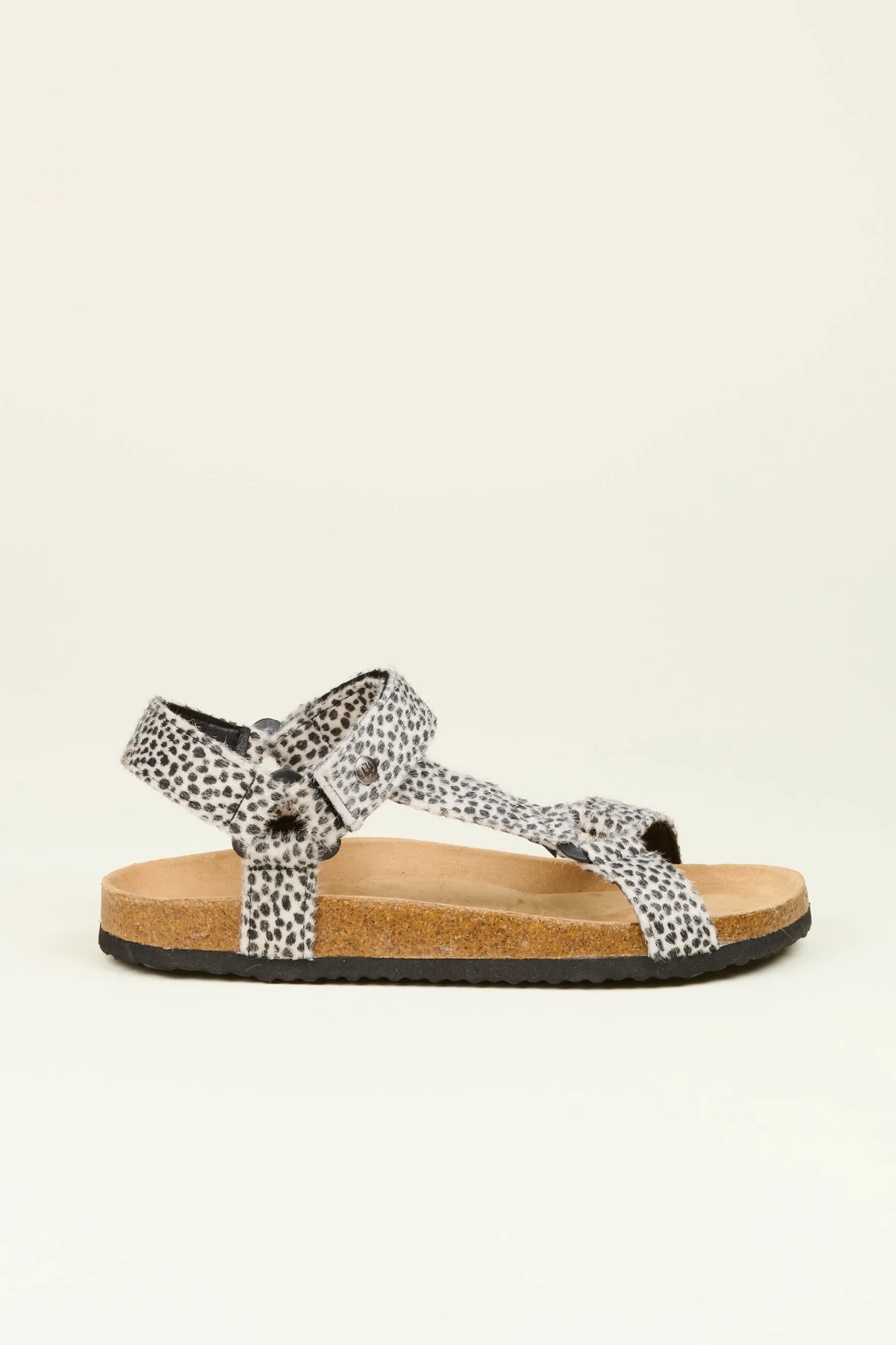 Leopard Strap Sandals