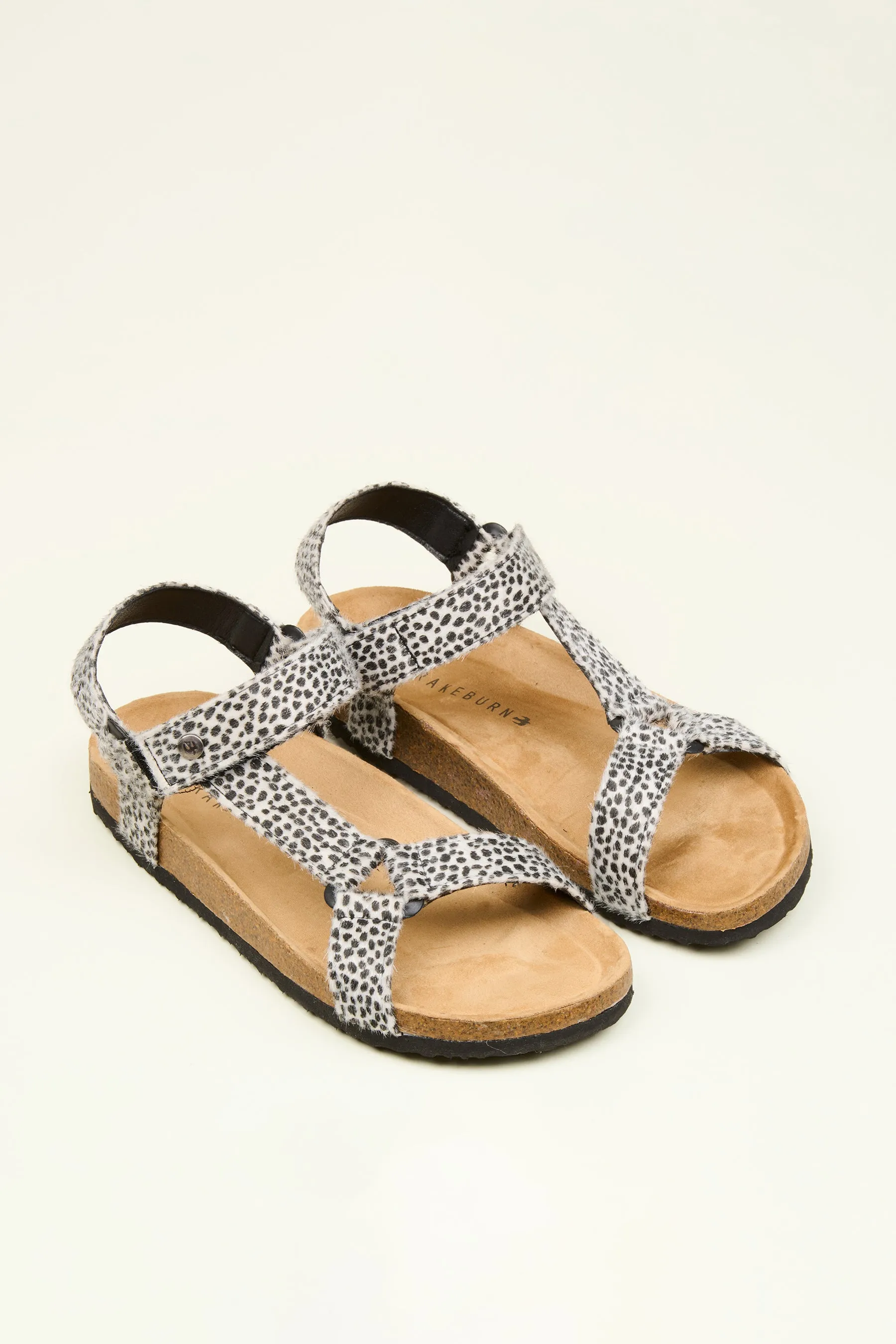 Leopard Strap Sandals