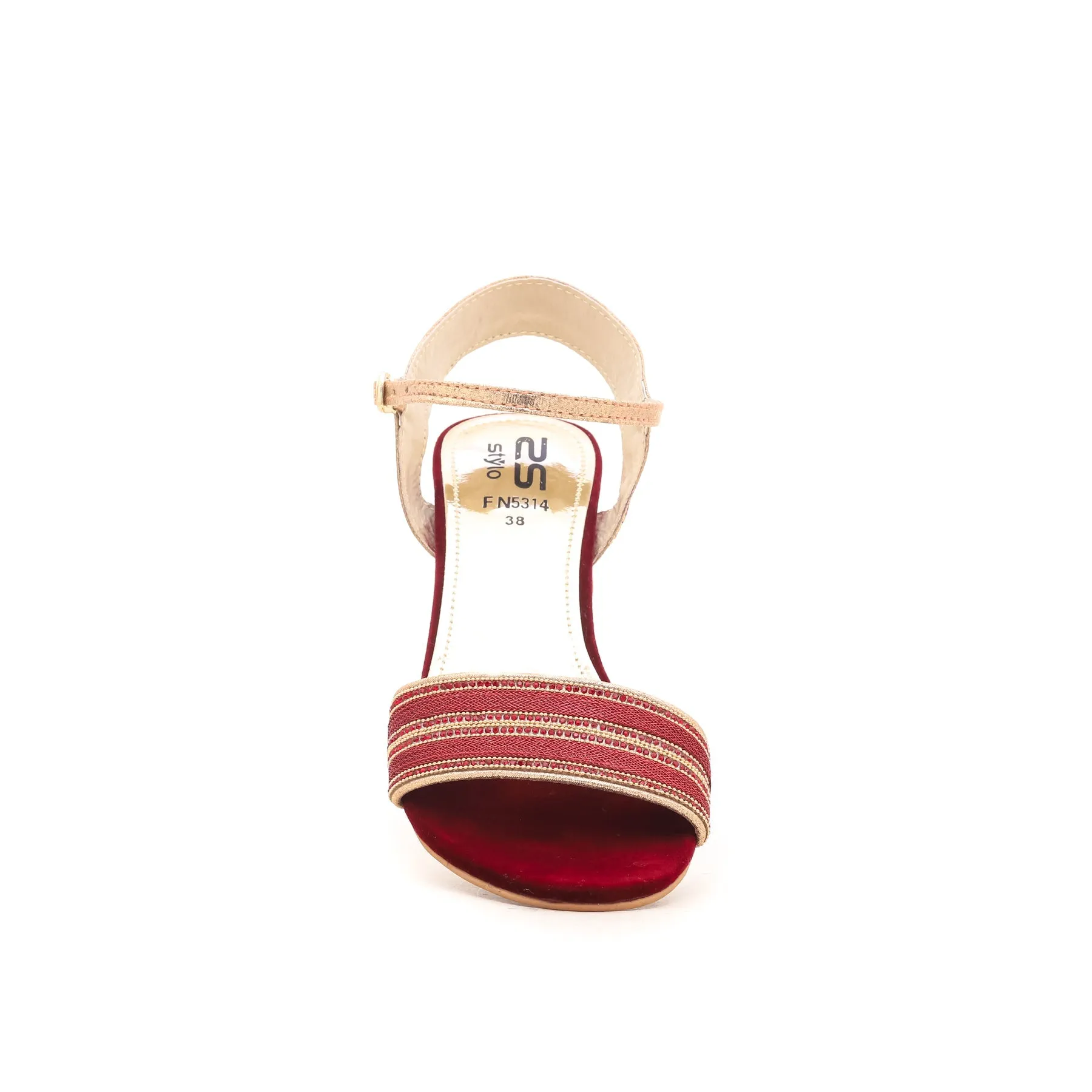 Maroon Fancy Sandal FN5314