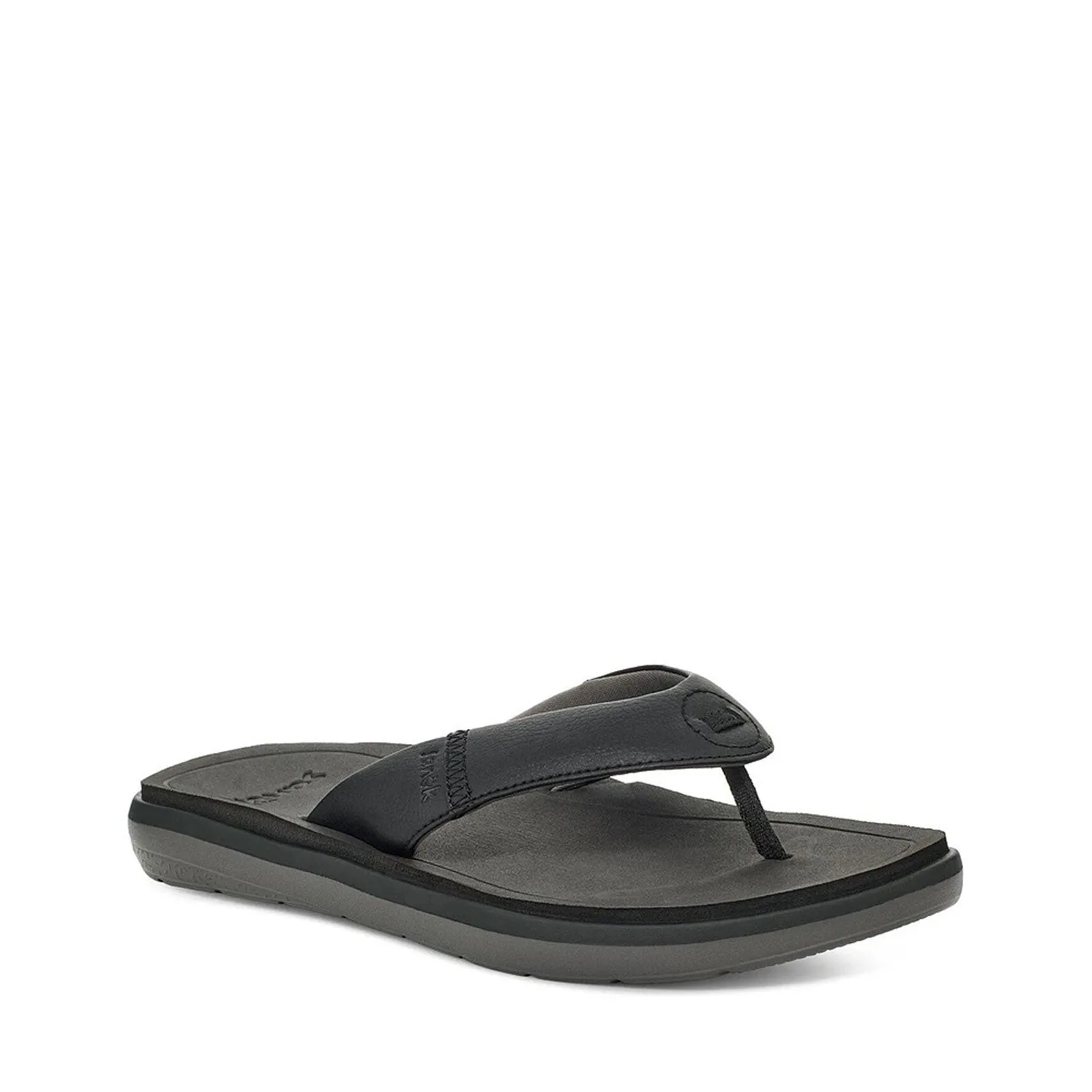 Men's Shoes Sanuk RIPPAH Flip Flop Water-Resistant Sandals 1143290 BLACK