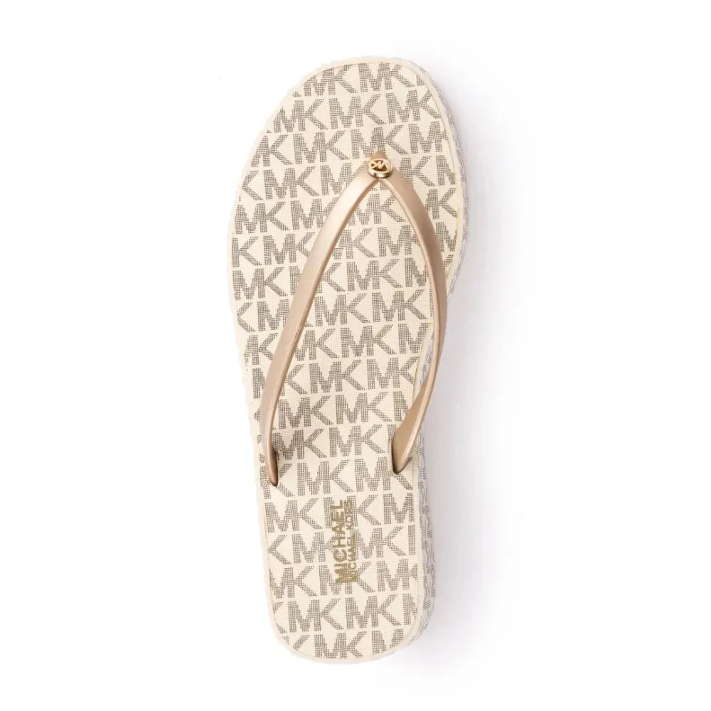 Michael Kors Lilo Wedge Flip Flop Women - WHT