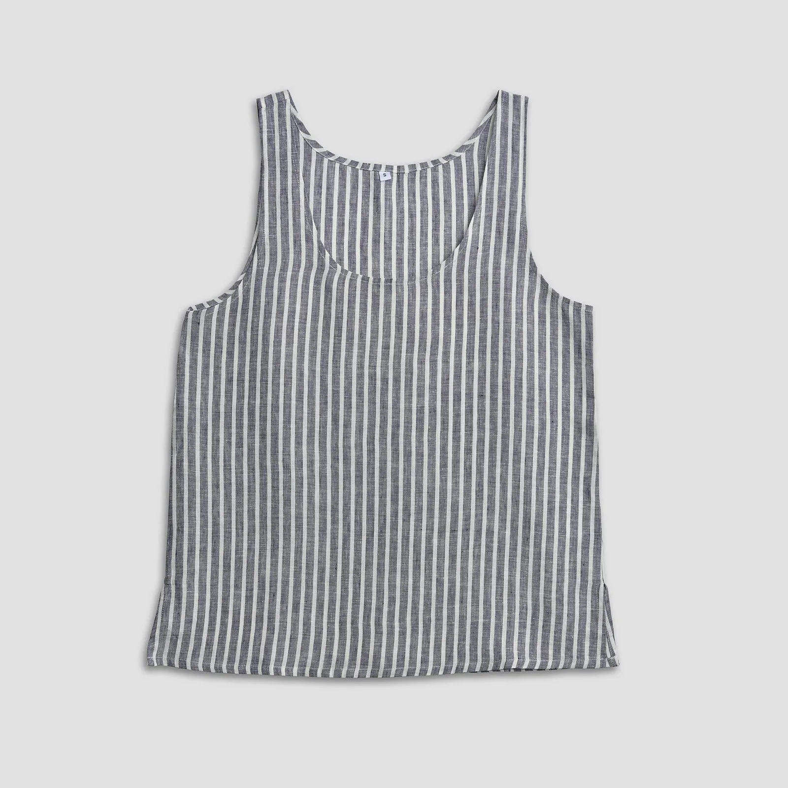 Midnight Stripe Linen Cami Top