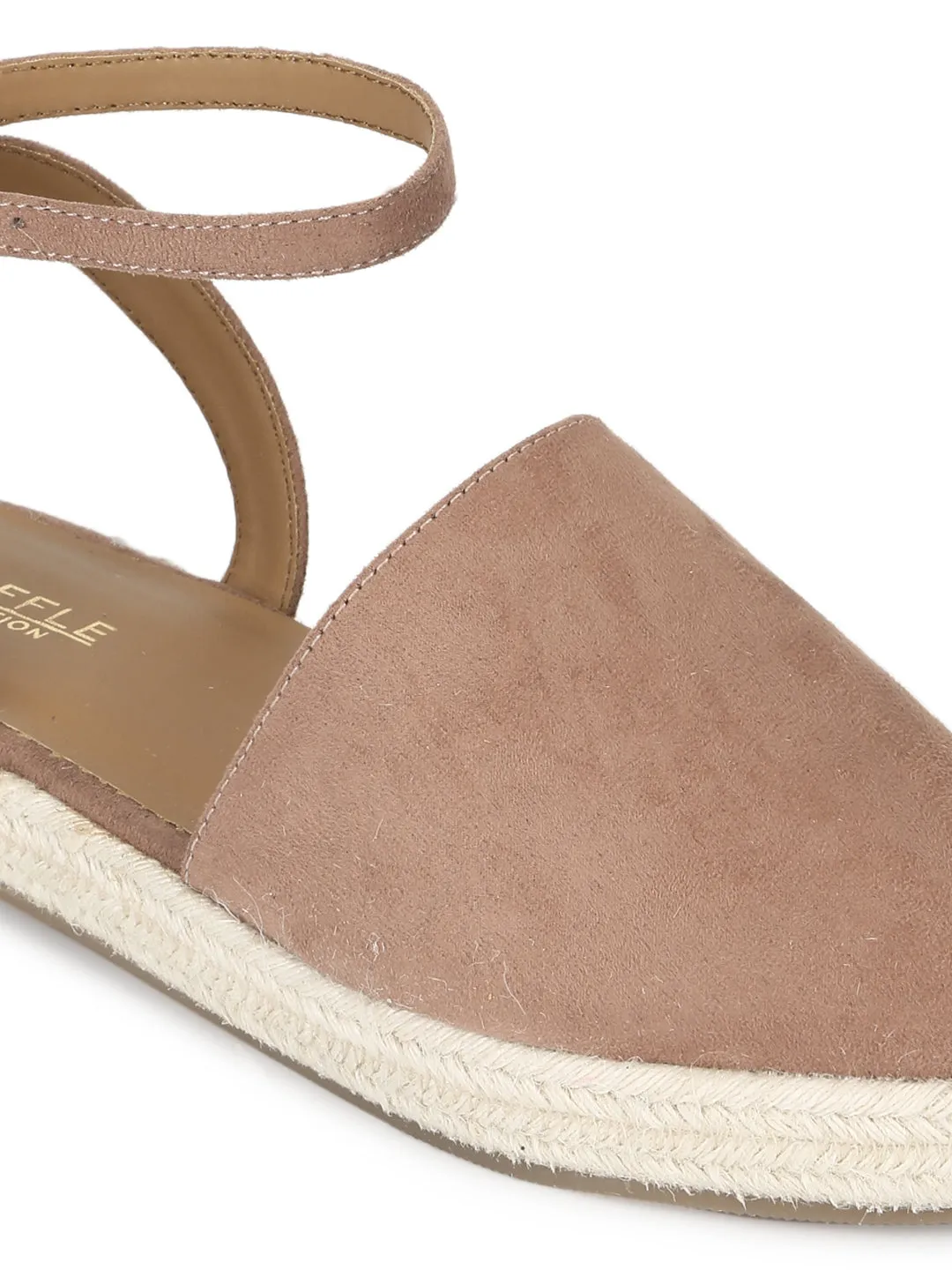 Nude Micro Flat Espadrille Sandals