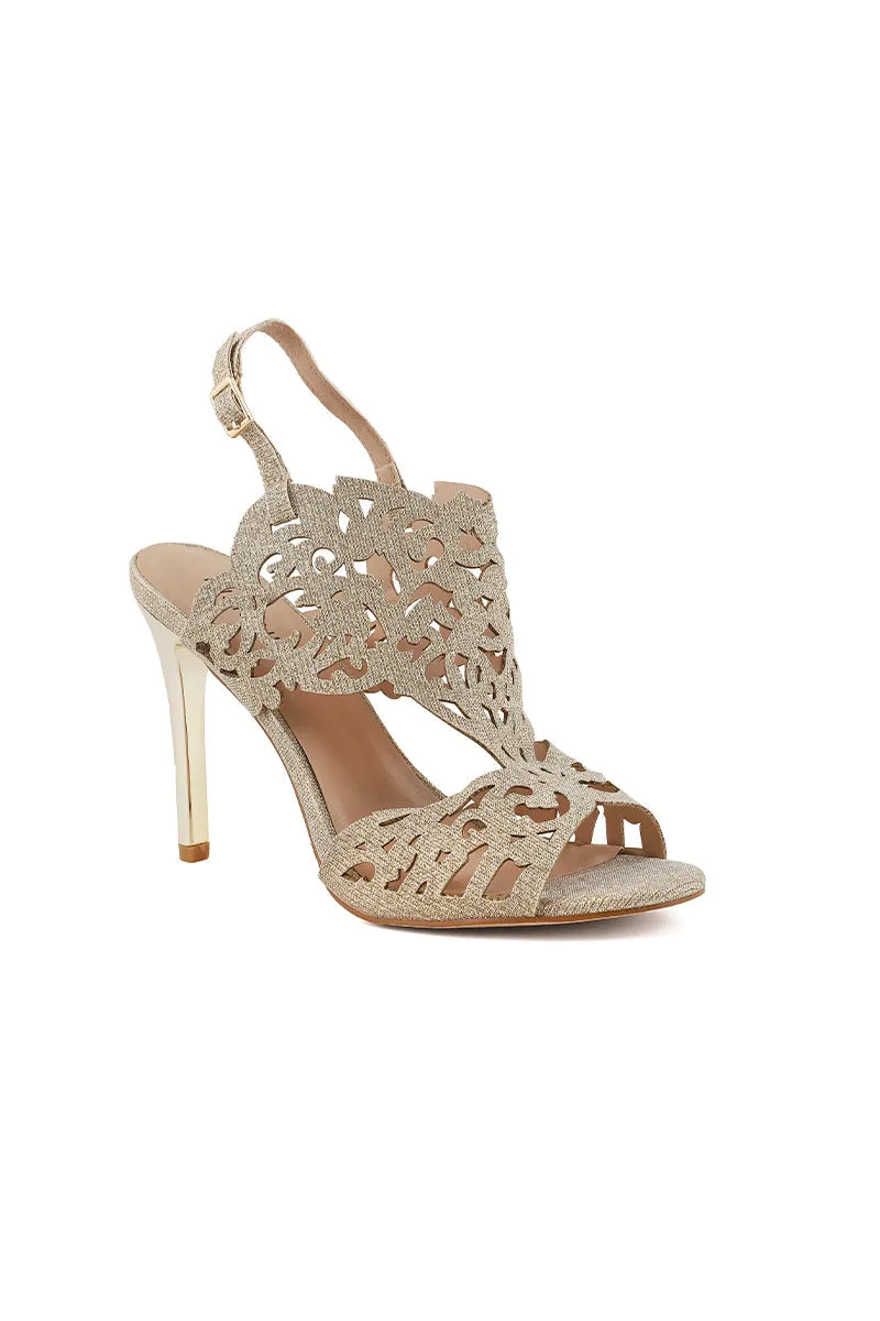 Party Wear Sandal I23661-Golden