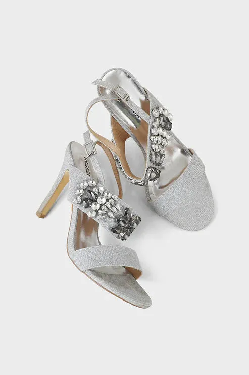 Party Wear Sandal I23711-SILVER