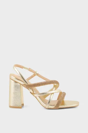 Party Wear Sandal I23729-Golden