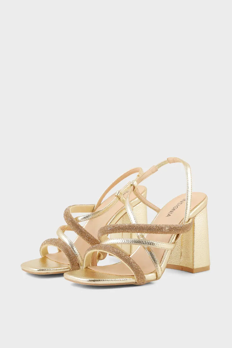 Party Wear Sandal I23729-Golden