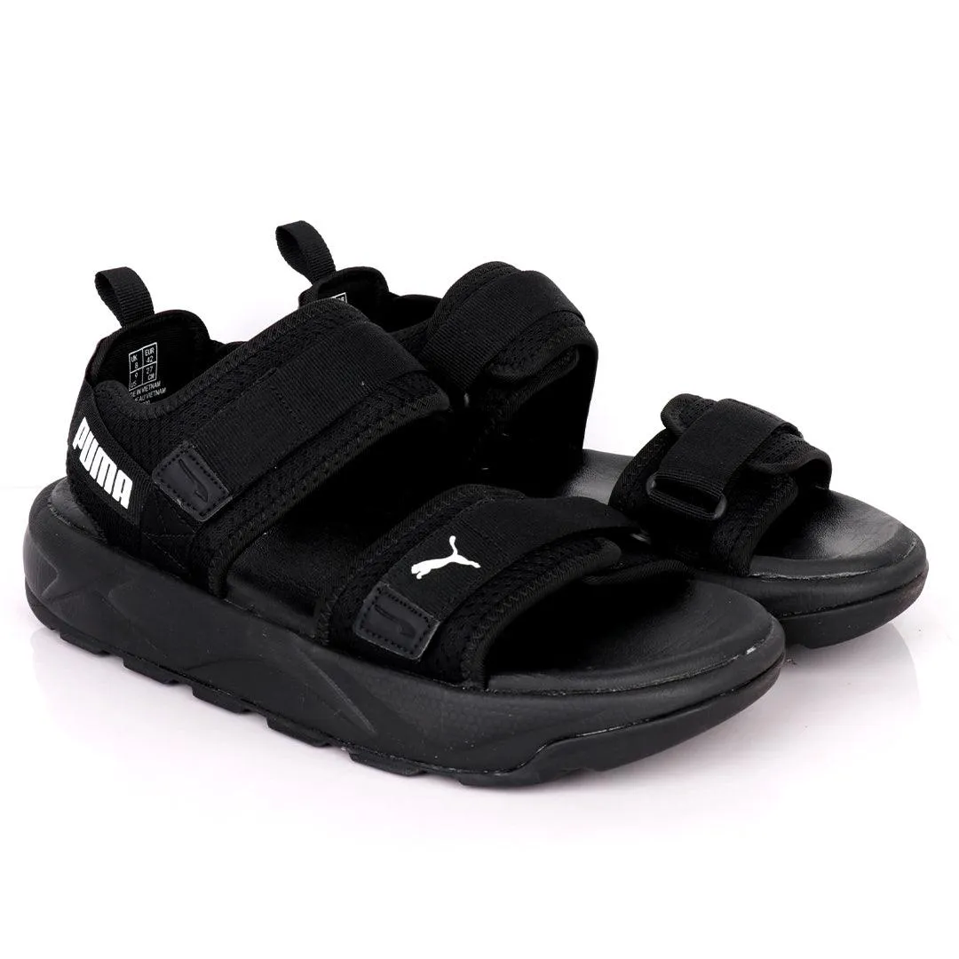 PU Rs Future Rider Sandals Iri Full Black Designed