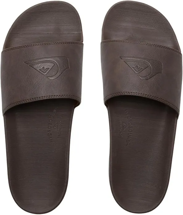 Quiksilver Rivi Nubuck - Slider Sandals for Men - Slider Sandals - Men - 47 - Brown