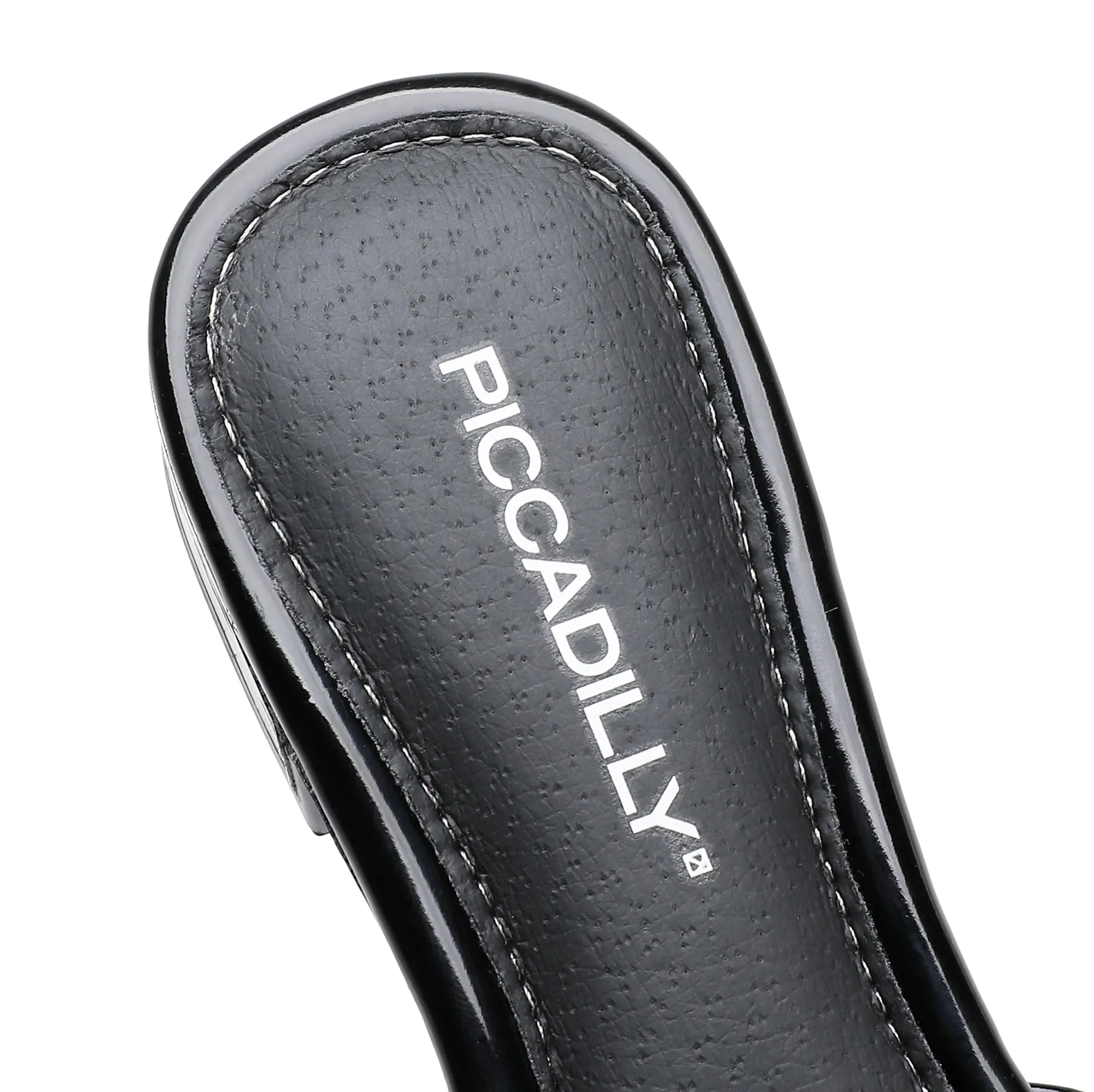 "Stay Stylish and Secure: Piccadilly Black Women's Summer Slide Sandals" (558.007)