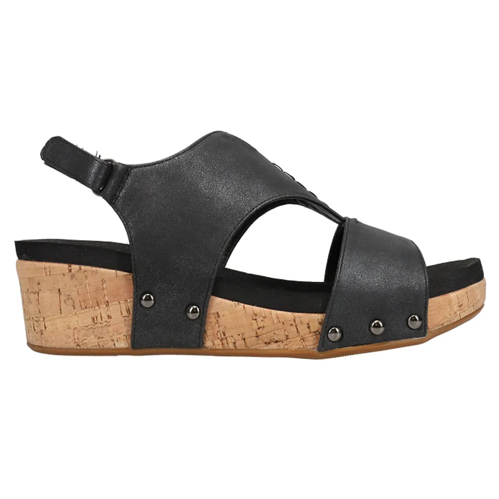 Refreshing Studded Wedge Sandals