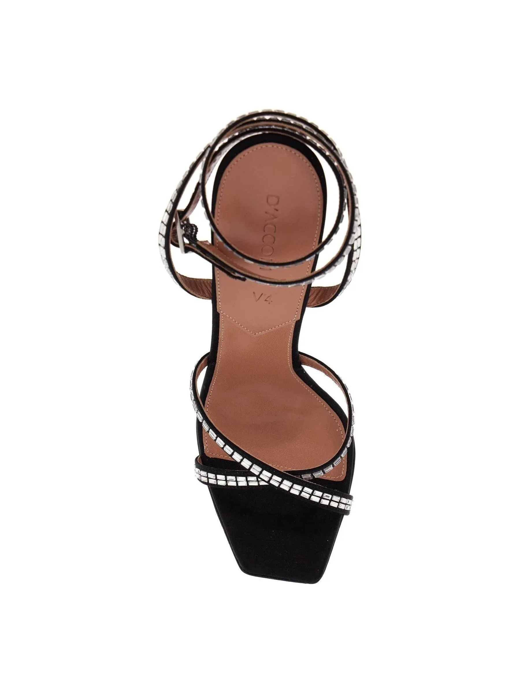 Rhinestone Satin Sandals