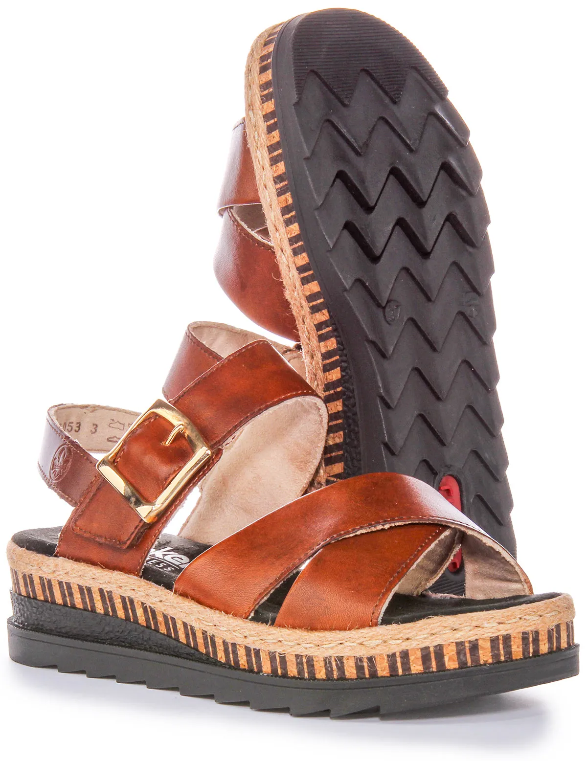 Rieker V7951-24 Sandals In Brown For Women